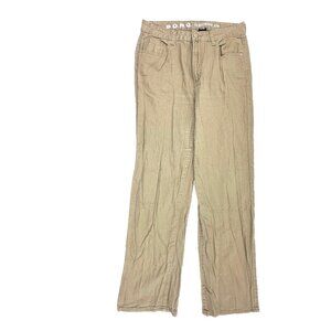 SONG 90's Boyfriend Women's‎ size 11 Beige Tan Brown Denim Jeans